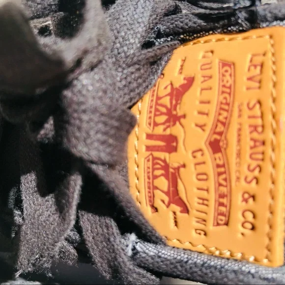 Levis Strauss & Co. Men's Sneakers Casual Low-Top Shoes Black Size 9 Comfort! - Picture 6 of 6